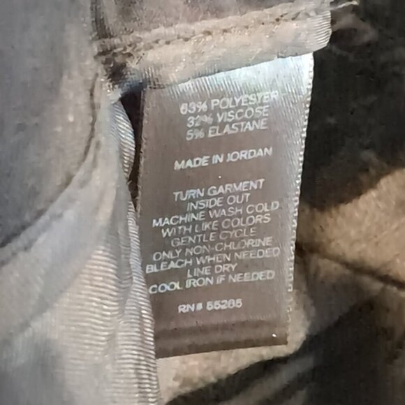 Express Editor Flare Leg Pants Houndstooth Plaid Womens Size 6 Grey Trousers - Picture 13 of 15